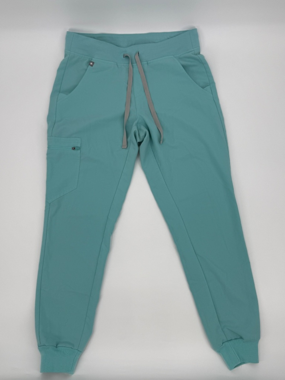 FIGS Technical Collection Scrub Set Teal V-Neck Top Jogger Pants Nurse Women S - Picture 5 of 10